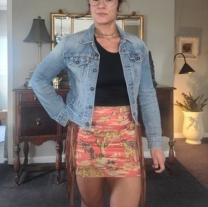 Western Fringe Skirt
